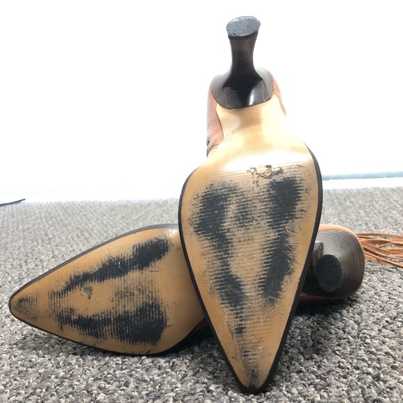 Two Lips Women’s Brown Leather Fringed Boots 7 1/2 - Picture 4 of 8